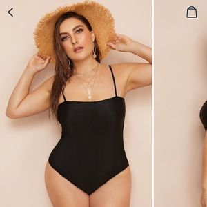 Black Spaghetti Strap Swimsuit ♟
